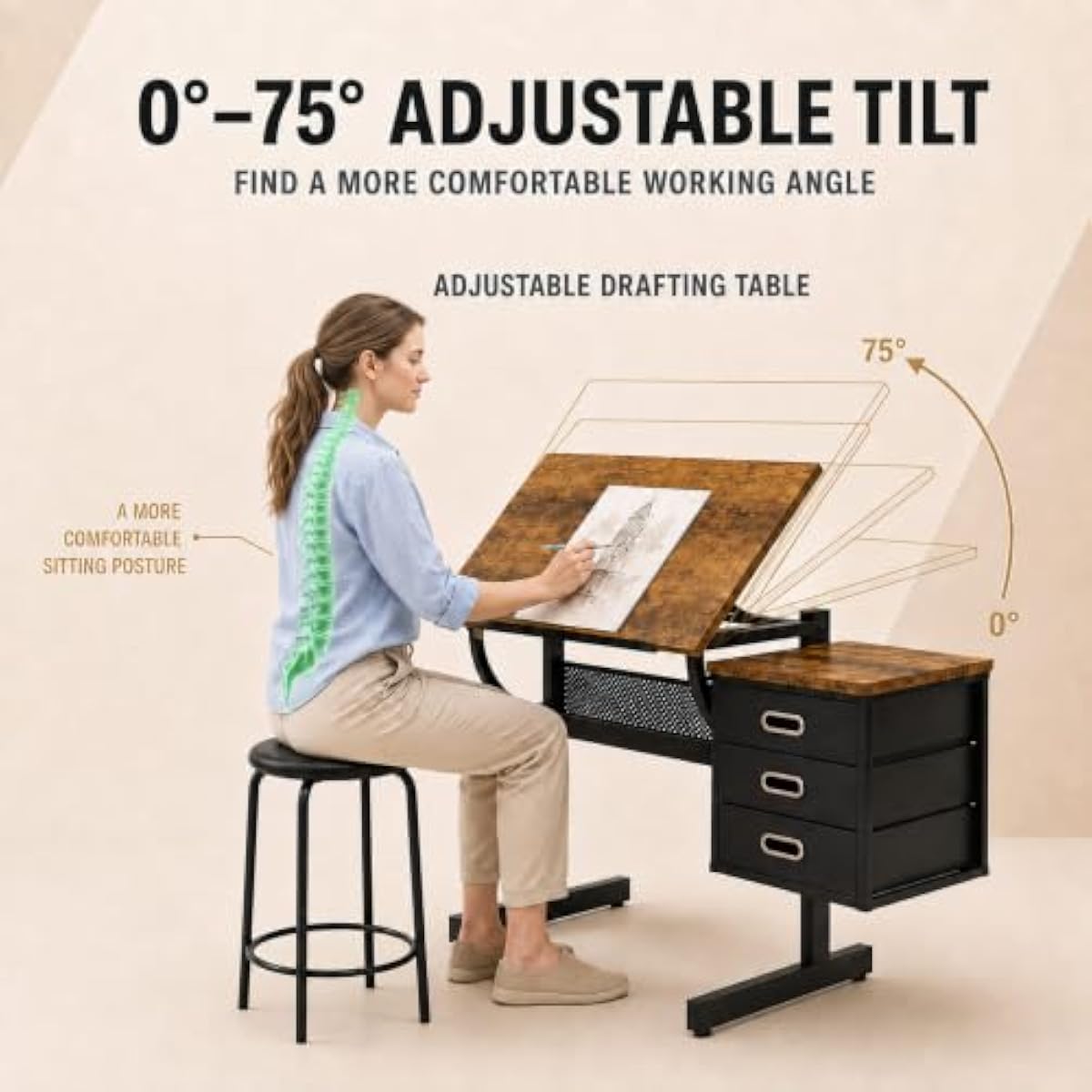 Verstellbarer Zeichentisch mit – Tops Bewertung und Preis
