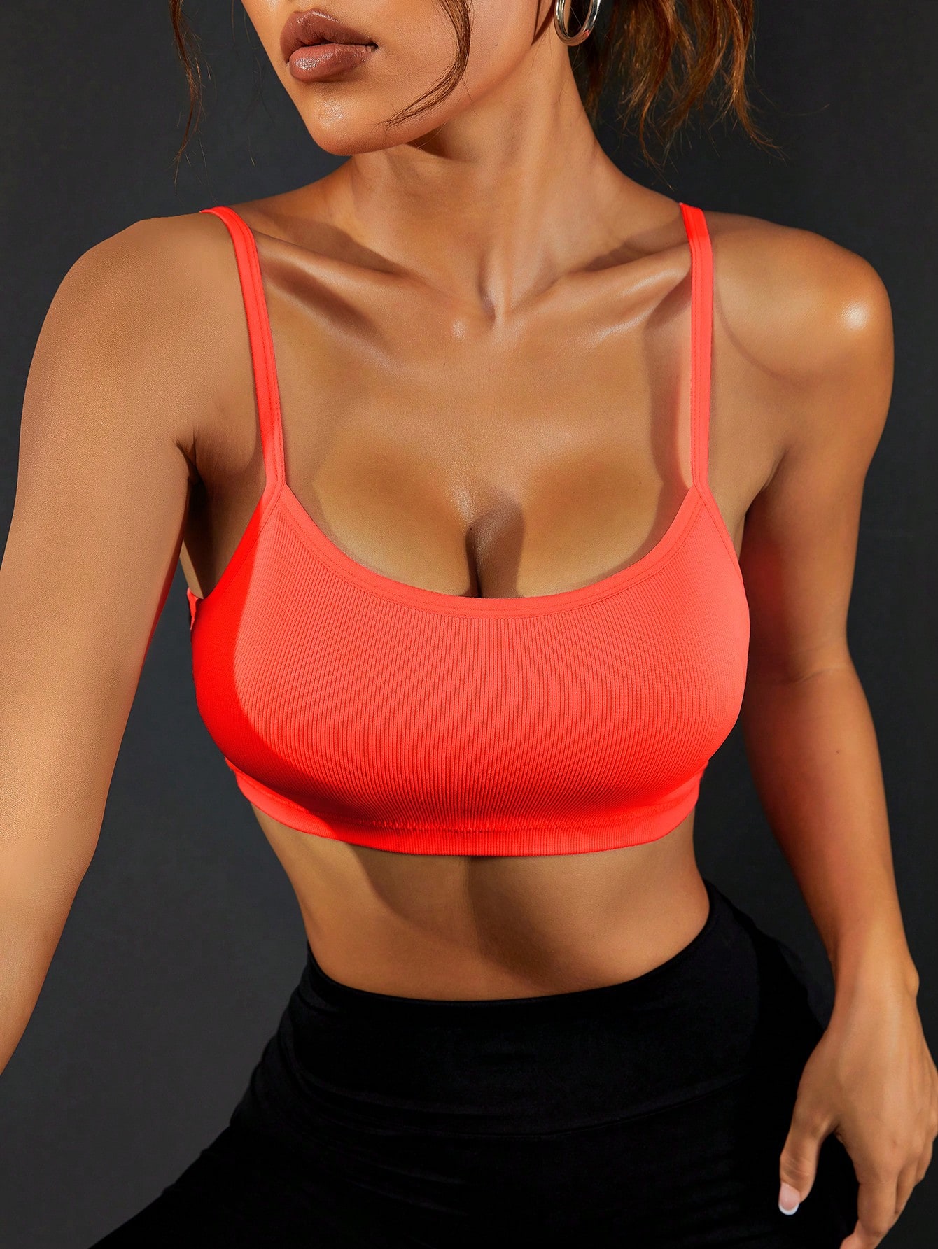 Damen Gerippter Sport-BH mit d – Seamless Ribbed Workout Tank Top Bewertung und Preis