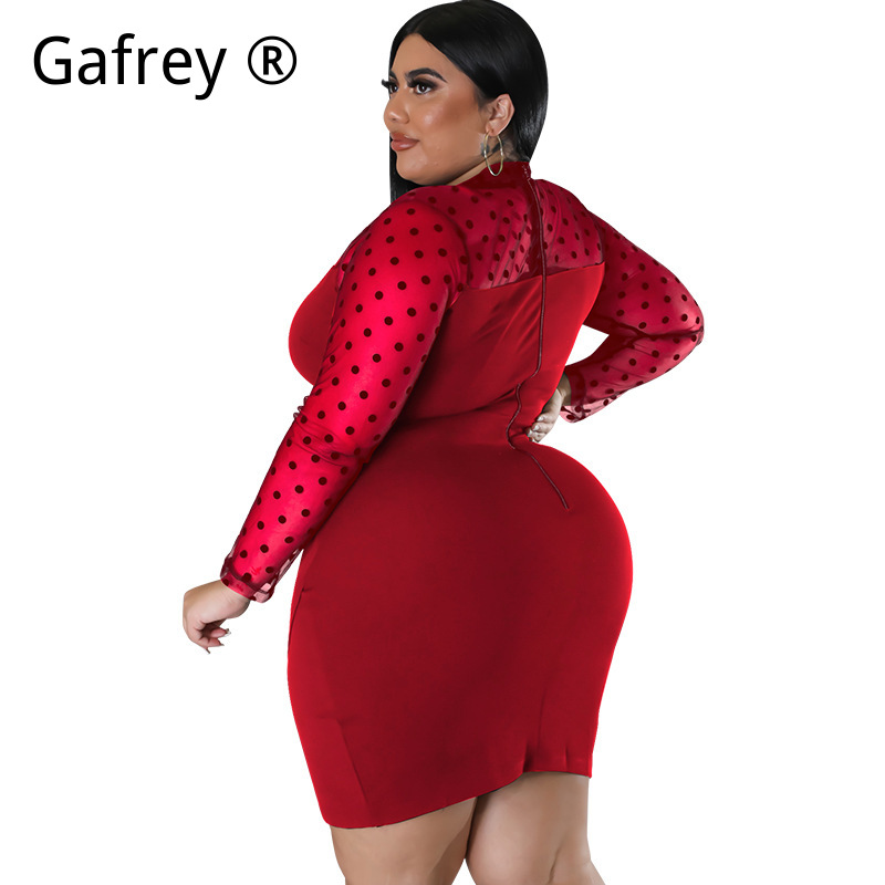XXL 3XL 4XL 5XL Übergröße Dame – Sexy Mesh Sheer Bodycon Dress Bewertung und Preis