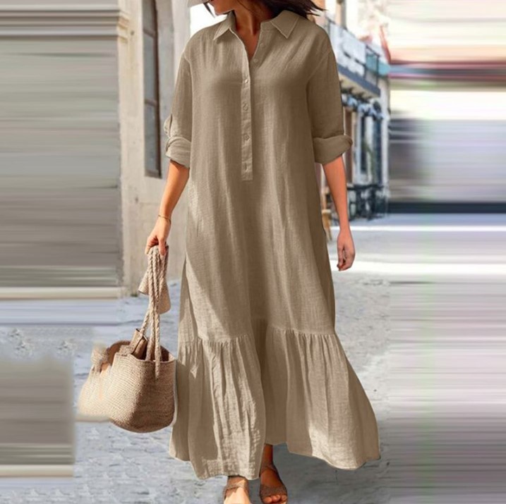 2025, Damen-Hemdkleid aus Lein – Casual Loose Linen Shirt Dress Bewertung und Preis