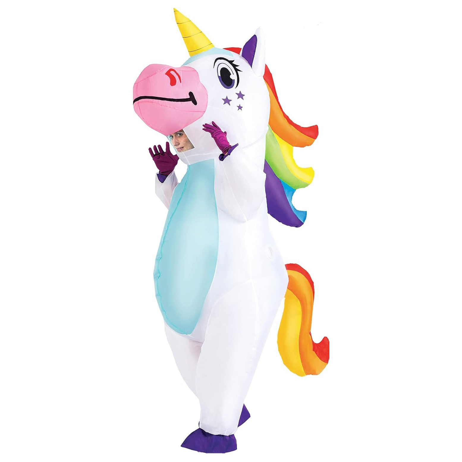 Aufblasbares Einhorn-Kostüm fü – Dresses Bewertung und Preis
