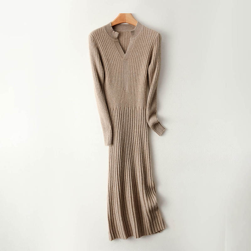 Intelligentes, minimalistische – Bodycon Long Sleeve Ribbed Dress Bewertung und Preis
