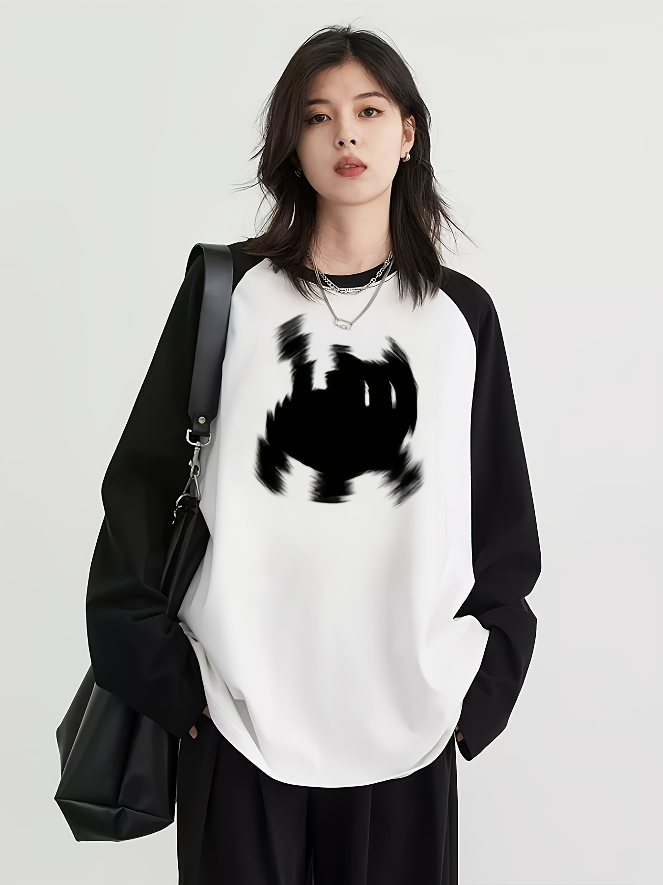 Y2K Damen Raglan Langarm-T-Shi – Blouses Bewertung und Preis